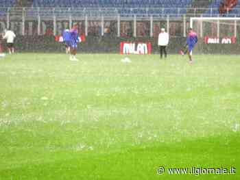 Il diluvio fa iniziare Milan-Verona con mezz'ora di ritardo