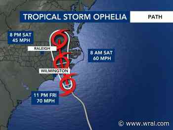 Live updates: Ophelia causes severe storms in NC; flash flood warnings issued for Wake & Johnston counties