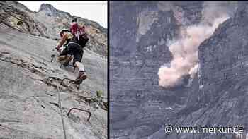 Felssturz zerstört Klettersteig am Gardasee: Video zeigt, wie die Felsen in die Tiefe donnern