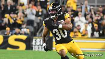 Steelers RB Warren fined $48K for illegal hit