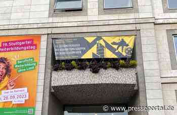 FW Stuttgart: Höhenretter aus ganz Deutschland üben am Stuttgarter Rathaus