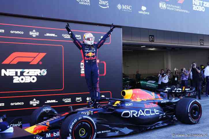 Max Verstappen bezorgt Red Bull wereldtitel in Japan