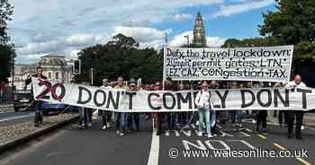 Hundreds gather as 20mph speed limit protest held in Cardiff
