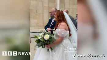 Why a TikTok star bought blindfolds for her wedding day