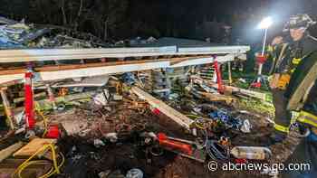 5 hospitalized in home explosion that left house 'heavily damaged'