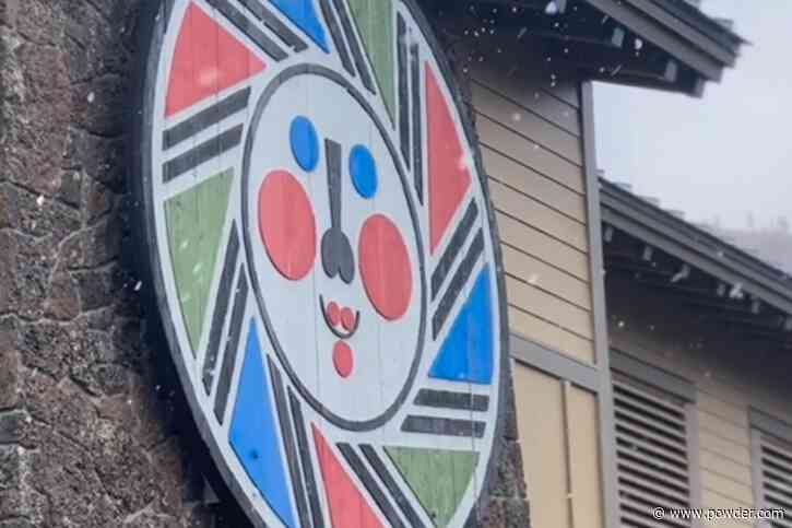 Oregon Ski Resort Revels At Season's First Snow Flakes