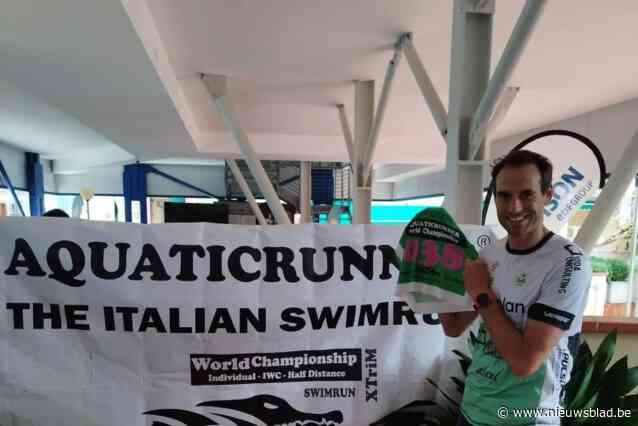 Hannes Cool eindigt chaotische race op WK Aquaticrun als vijfde, maar wordt achtste in de uitslag