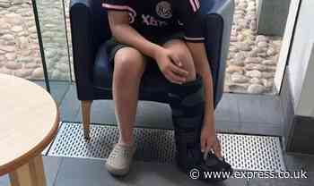 Schoolboy, 12, knocked over by car and narrowly missed by another