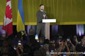 Russian airstrikes kill 2, wound 3 in Ukraine as war enters 20th month