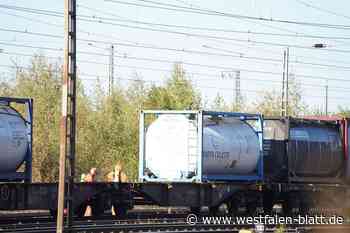 Löhne: Verdacht auf auslaufenden Gefahrstoff aus Güterzug-Waggon