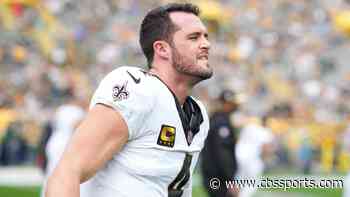Saints QB Derek Carr injures shoulder on sack vs. Packers, ruled out for remainder of game