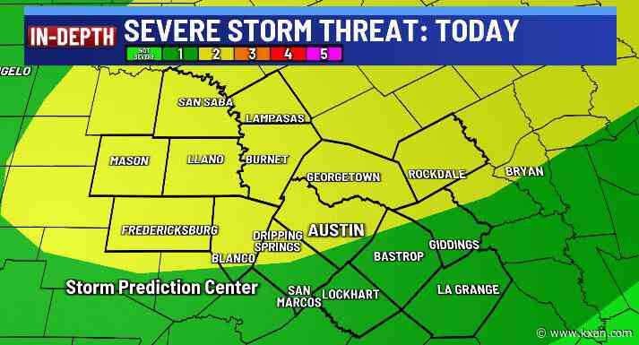 Scattered severe storms this evening and tonight