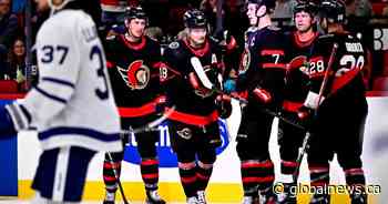 Stutzle scores twice as Senators down Maple Leafs