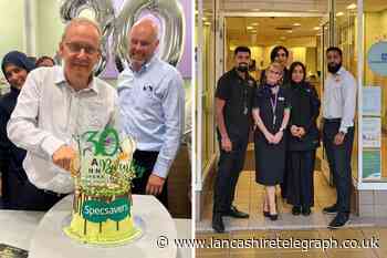 Specsavers Burnley store celebrates 30th anniversary in style