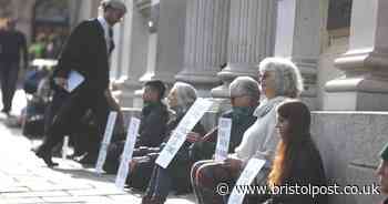 Silent protest over jury rights held outside Bristol Crown Court
