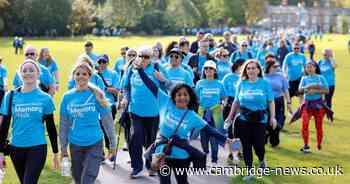 Charity 'in awe' as people line the streets for fundraising walk raising £68,000