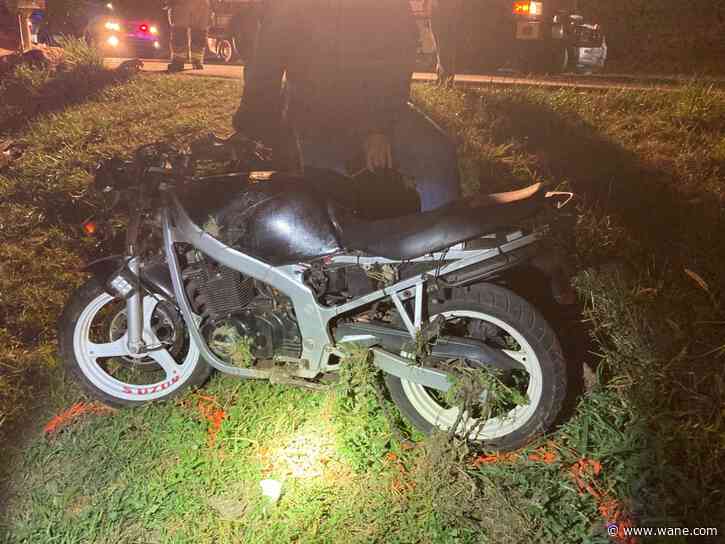 Rider killed after motorcycle lands in Kosciusko County ditch