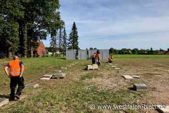 Container in Halle-Hörste bieten demnächst Platz für bis zu 60 Flüchtlinge