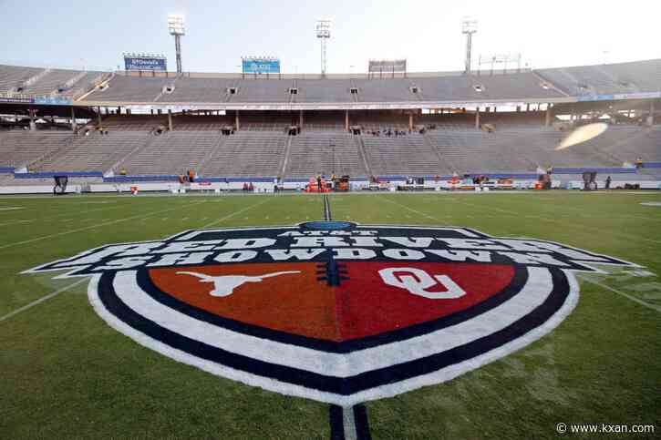 The Red River Rivalry will kick off before noon from the Cotton Bowl