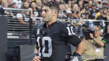 Raiders QB Jimmy Garoppolo in concussion protocol following Sunday night's loss to Steelers