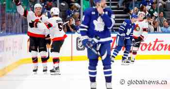Chychrun scores twice, Sens beat Leafs in OT