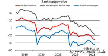 ifo Geschäftsklimaindex: niedrigster Wert im Baugewerbe seit Januar 2009