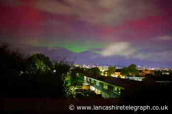 Pictures of northern lights over Blackburn and Lancashire