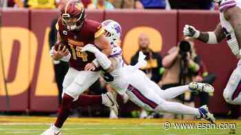 Washington is confident QB Sam Howell's 'growing pains' will lead to improvement