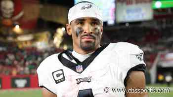 Jalen Hurts, Jason Kelce among multiple Eagles who played with flu-like symptoms in Monday night win