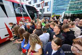 Deutscher Meister zu Gast in Münster – die Ankunft des FC Bayern München