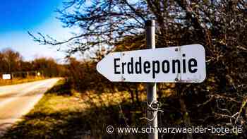 Erddeponie Haiterbach: Verärgerung über strenge Regeln