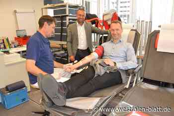 Hüllhorst: erstmalige Blutspende-Aktion bei Velux Commercial in Tengern