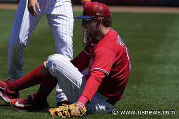 Phillies' Injured First Baseman Rhys Hoskins Remains a Long Shot to Make Postseason Roster
