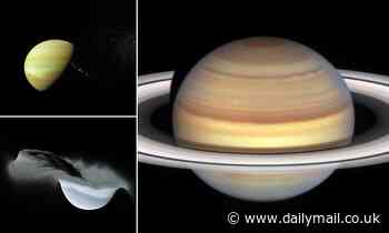 How Saturn got its rings: Simulations suggest they evolved from the debris of two moons which collided a few hundred million years ago