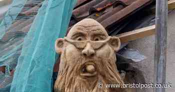 Bizarre stone gargoyle appears on West Country home after row turns ugly