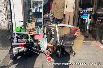 Watford Age UK 'grotty' fly-tip 'donations' block door