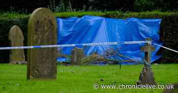 Police cordon remains in Sunderland cemetery four days after body found as investigation continues
