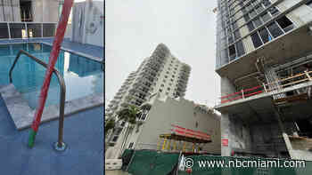 Contractors install netting after concerns of dangerous debris falling on nearby Miami property