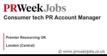Premier Resourcing UK: Consumer tech PR Account Manager