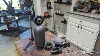 This curious-looking meeting kit cleverly upgrades group video conferences