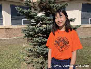 Top logo for Orange Shirt Day has again been designed by a Ponoka student