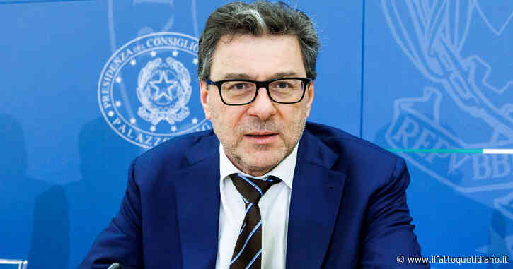 Giorgetti: “Deficit ragionevole per Bruxelles? In Commissione Ue ci sono persone che hanno fatto e fanno politica, capiranno”