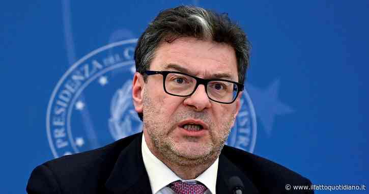 Giorgetti insiste sul Superbonus: “Il debito non diminuisce come auspicato per colpa della misura edilizia”