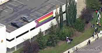 Suspects sought after ATA Pride flag destroyed during 1 Million March for Children Edmonton protest