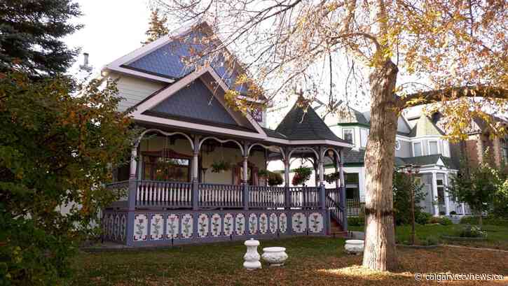 'It's all about colour and brightness and making people smile when they walk by': Calgary man transforms Victorian-style home into a 'Painted Lady'