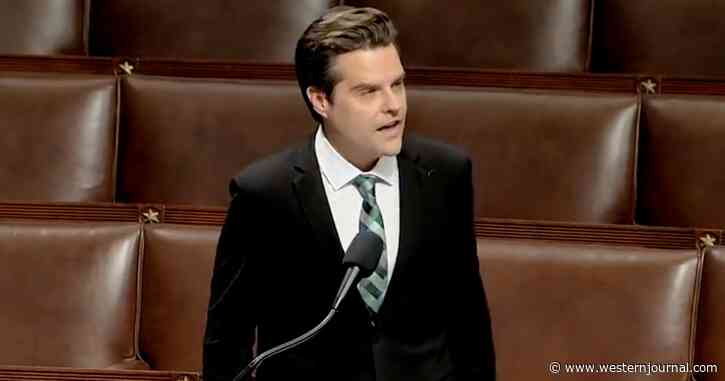 Watch: Matt Gaetz Hilariously Torches Democrat Senator Accused of Bribery on House Floor