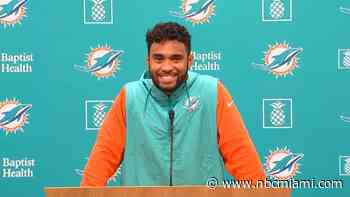 Dolphins' Tua Tagovailoa excited to be facing the Bills on Sunday