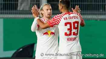 Vor Bayern-Duell: Leipzig müht sich in zweite Pokalrunde