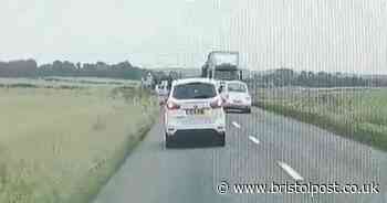 Driver using phone milliseconds from head on crash with HGV