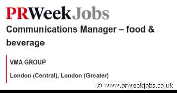 VMA GROUP: Communications Manager – food & beverage